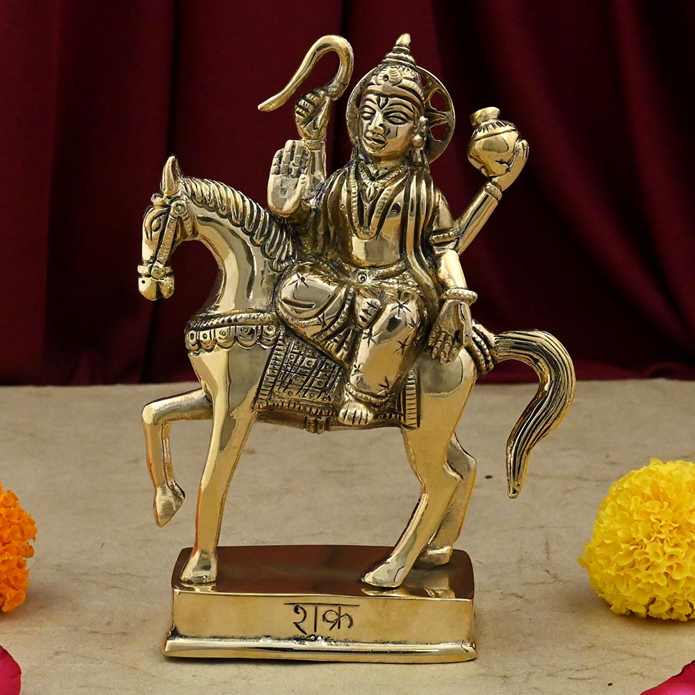 Venus Shukra Graha Brass Idol