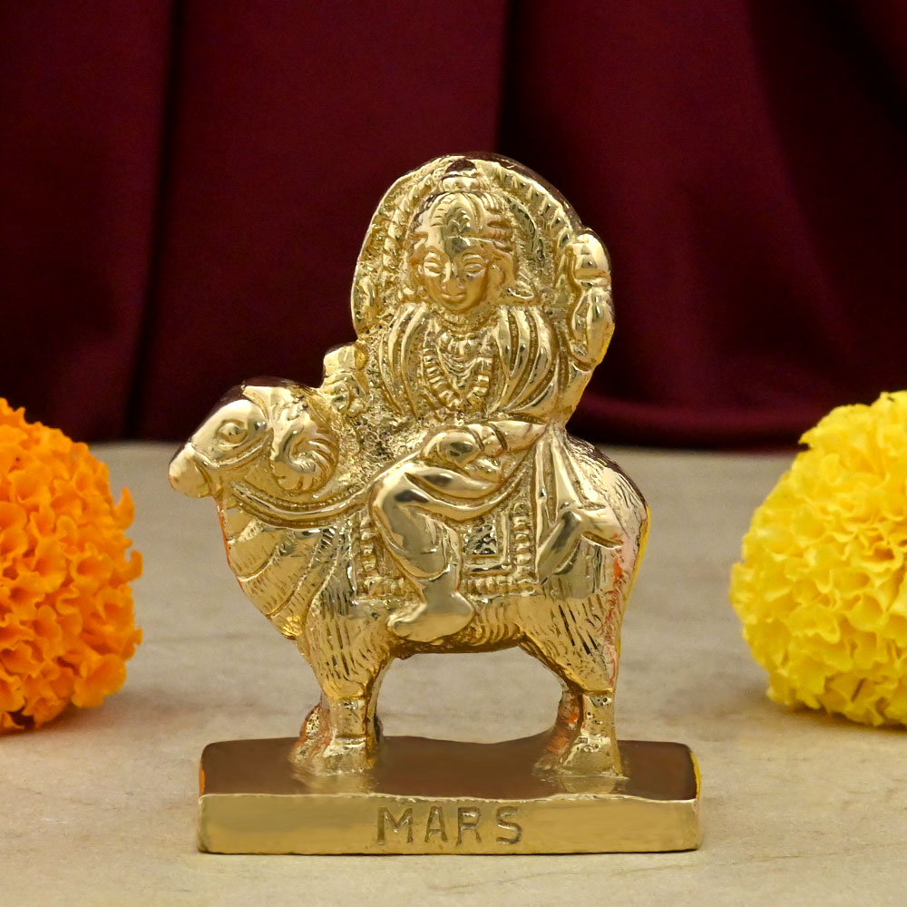 Mars Mangal Graha Brass Idol