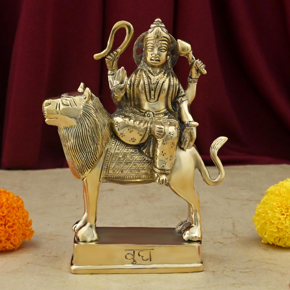 Mercury Budha Graha Brass Idol