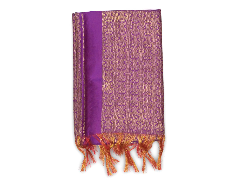 Golden Silk Puja Shawl