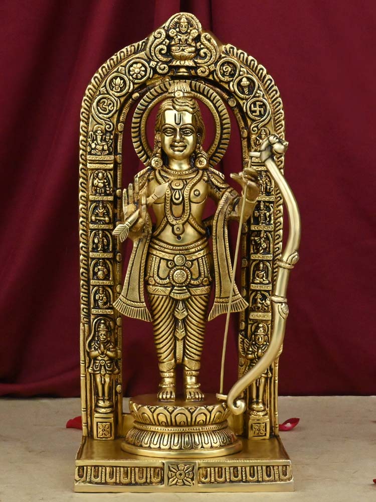 Ram Lalla Sri Ayodhya Mandir Brass Idol - 12 inches
