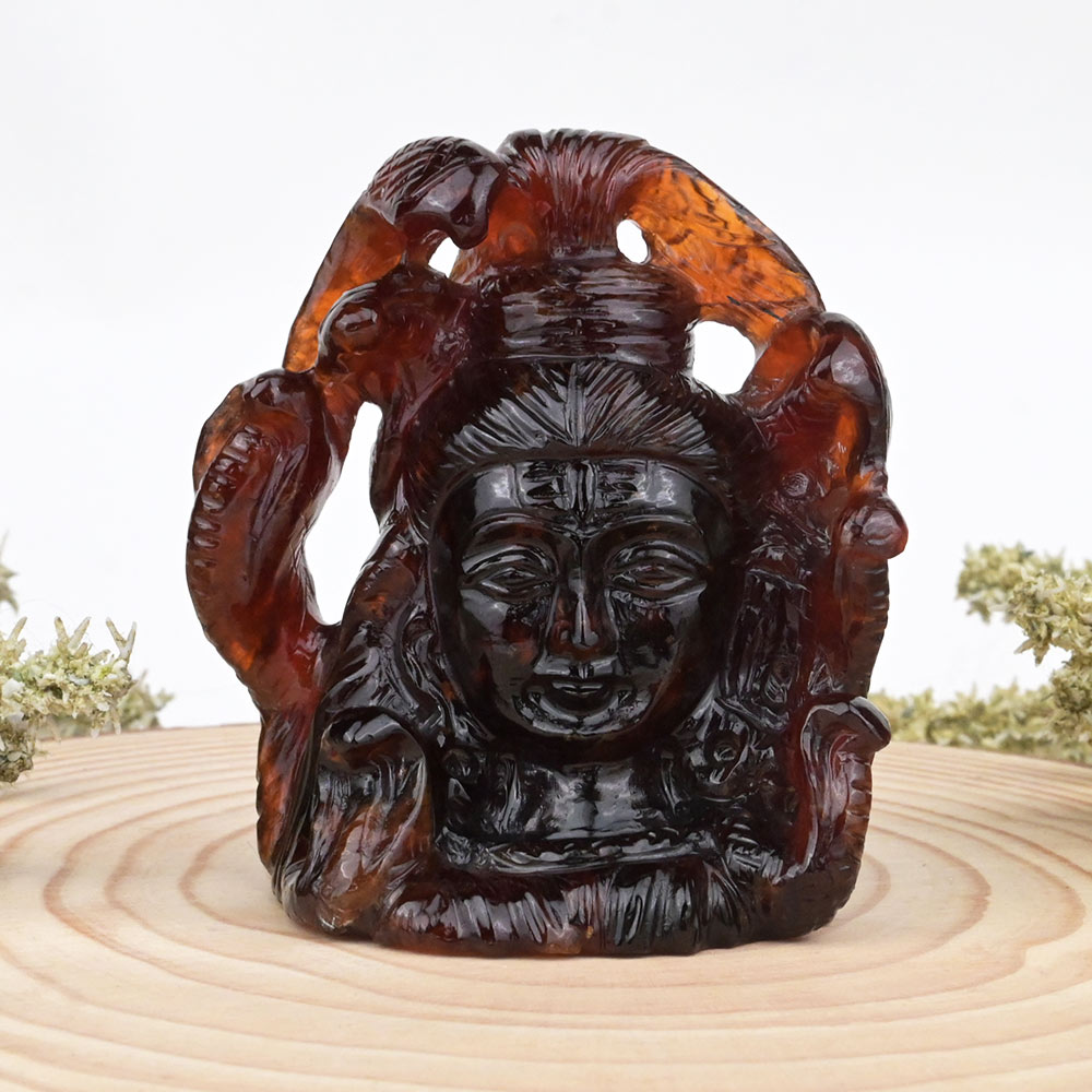 Gomedh Shiva Face - 1016.25 carats