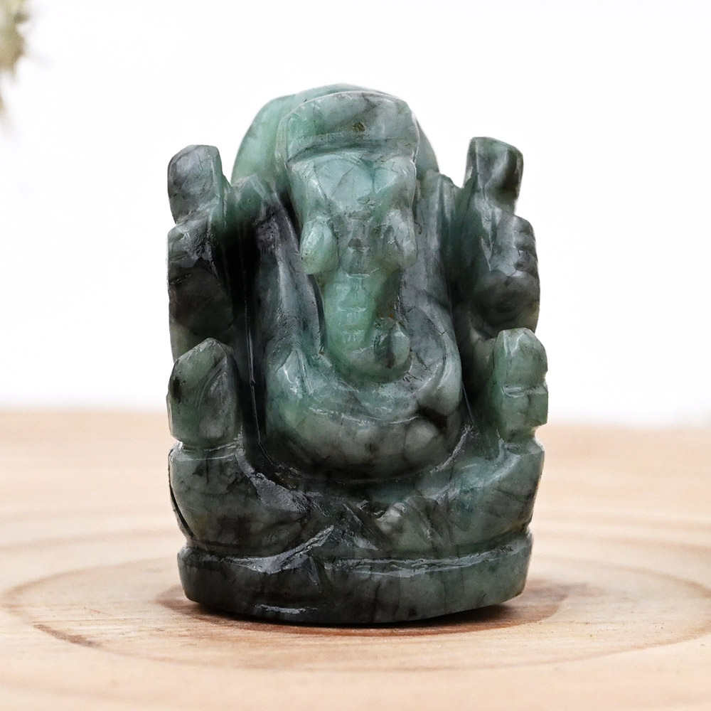 Emerald Ganesha - 60.05 Carats
