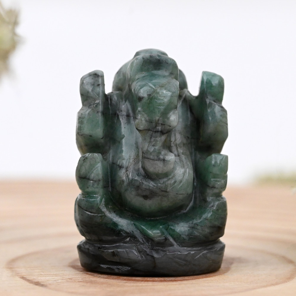 Emerald Ganesha - 56.40 Carats