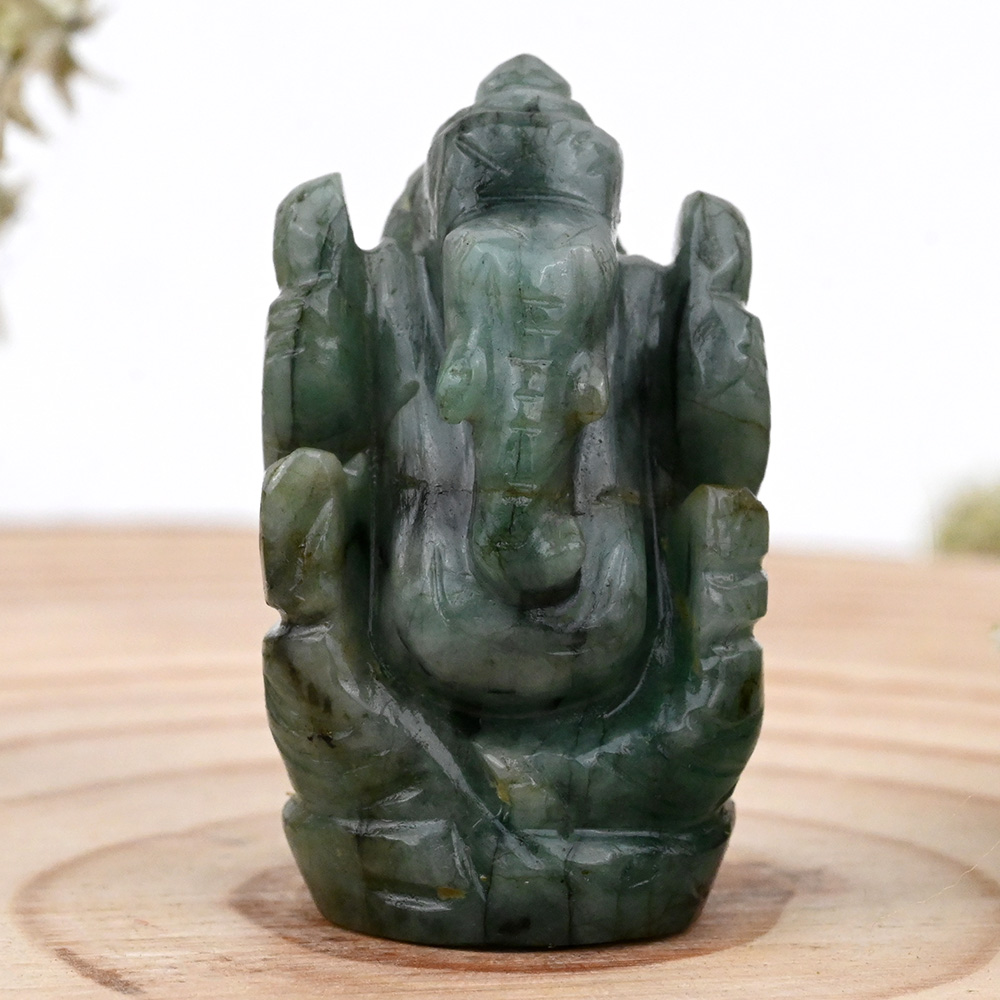 Emerald Ganesha - 60.35 Carats