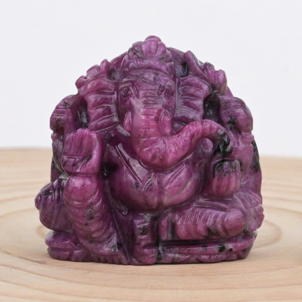 Ganesh Ruby Idol - 191.50 carats