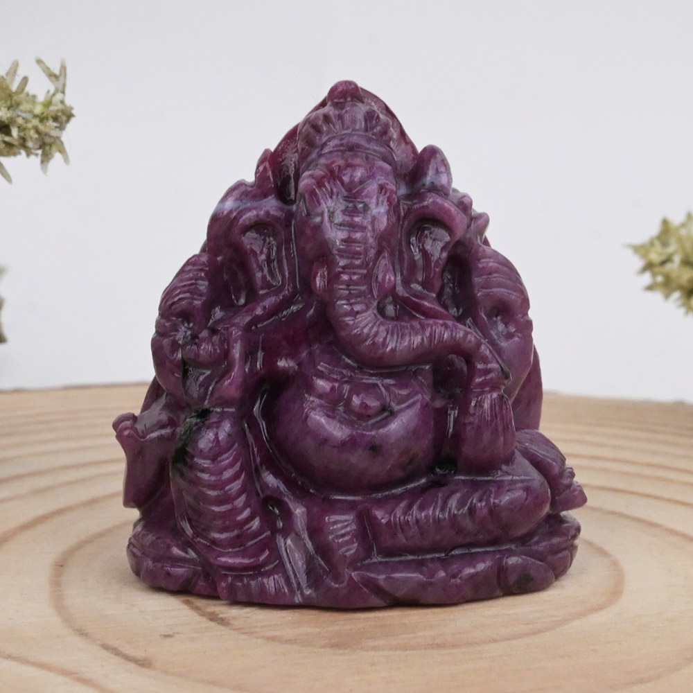 Ganesh Ruby Idol - 270.15 carats