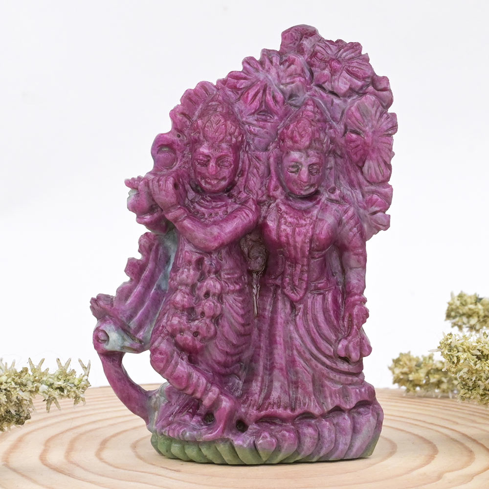 Radha Krishna Ruby Idol