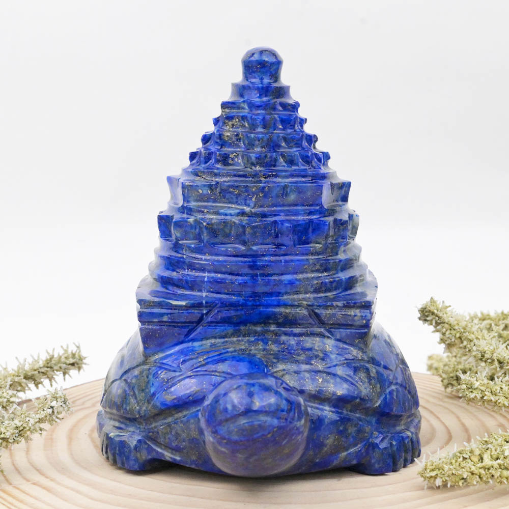 Lapis Lazuli Kurma Shree Yantra - 1086 gms