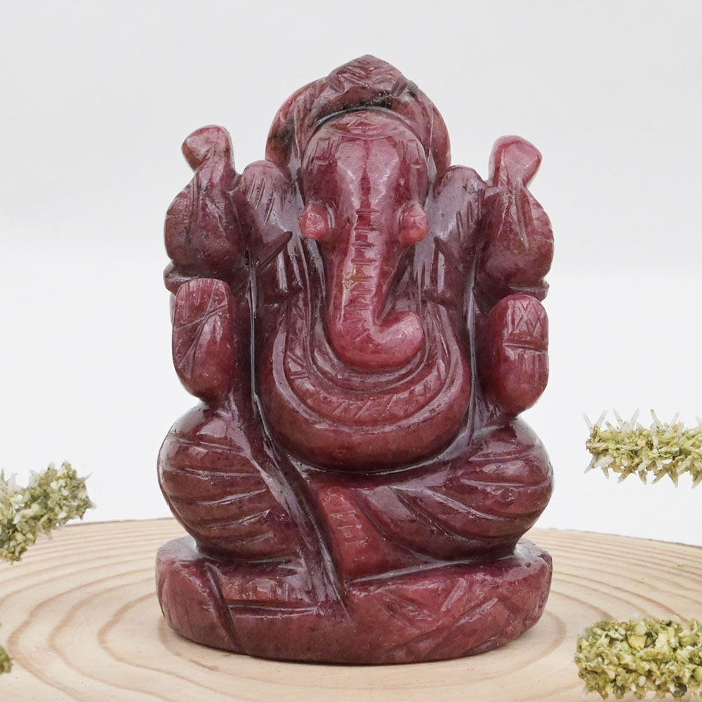 Rhodonite Ganesh Murti