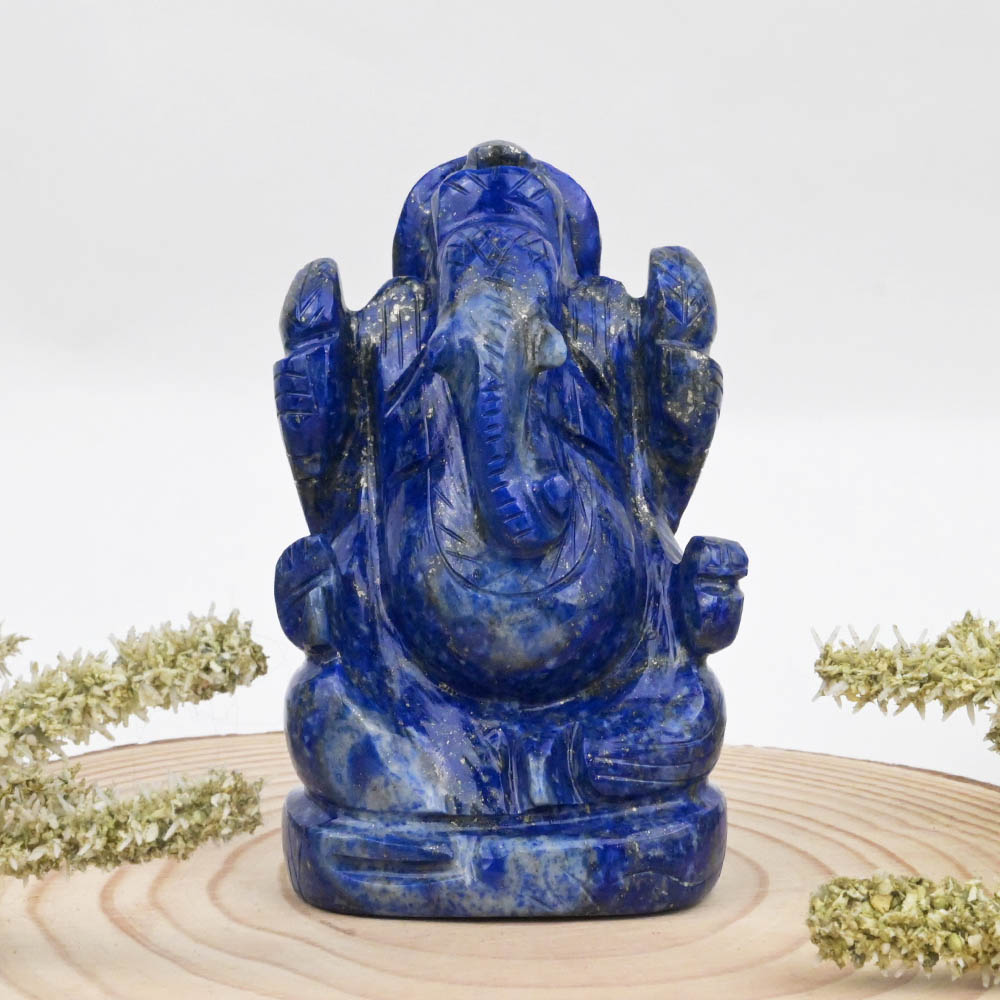 Lapis Lazuli Ganesha Idol - 207 gms