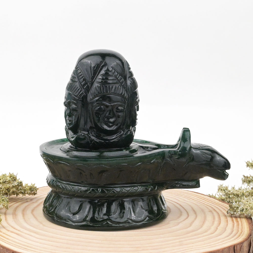 Green Aventurine Pashupatinath Shivling