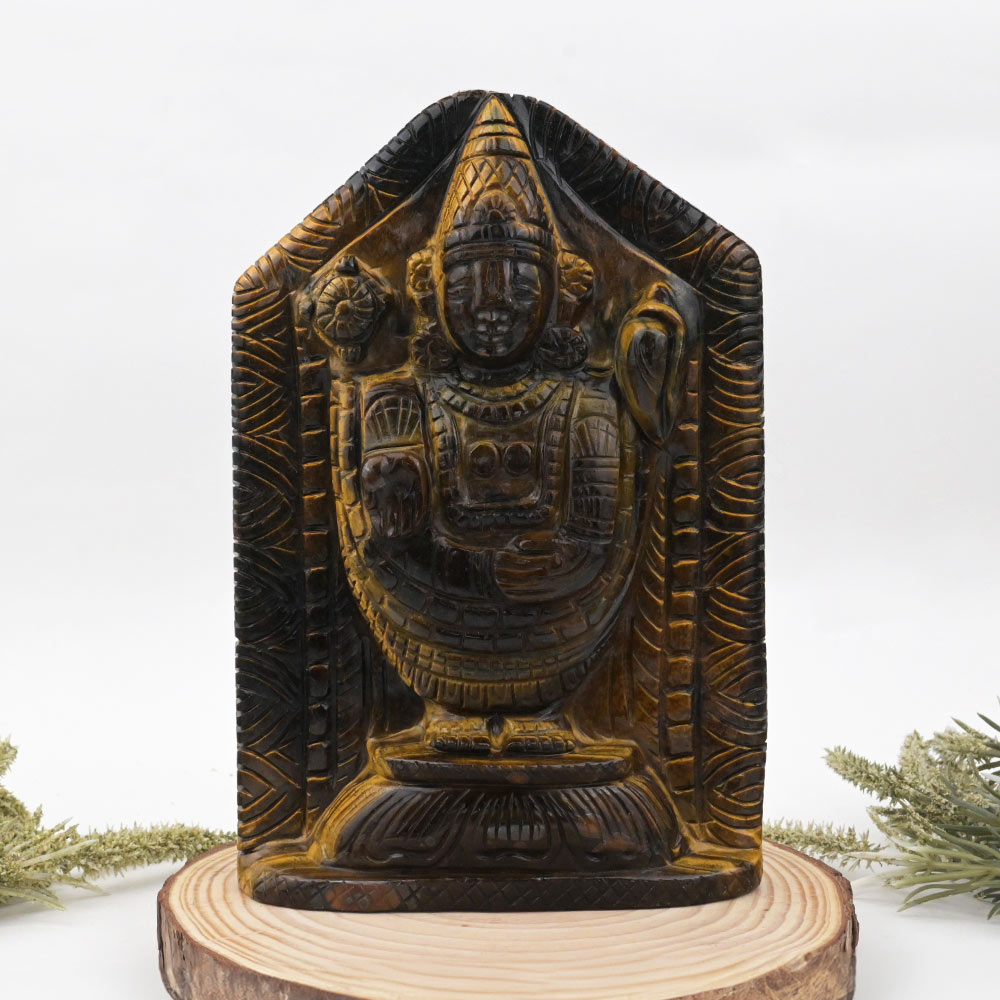 Tirupati Balaji Tiger Eye Idol - 1.550 Kgs