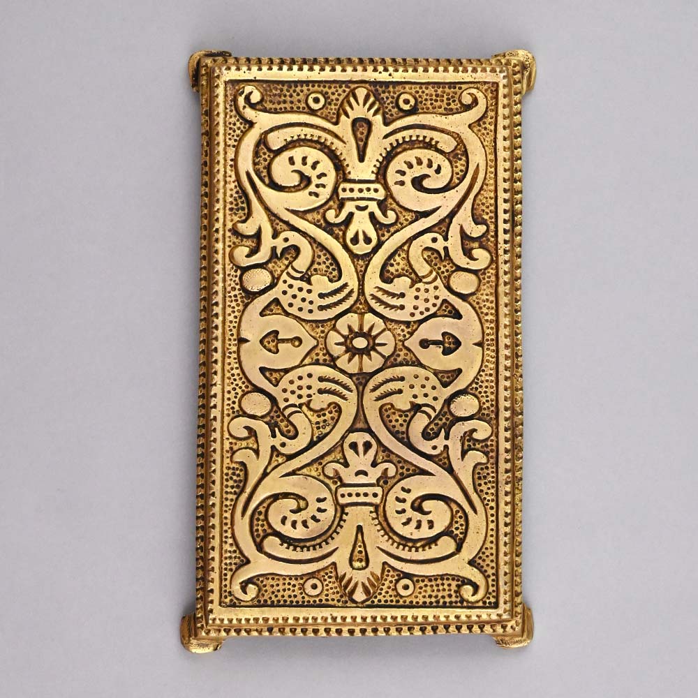 Rectangular Brass Pooja Chowki Pedestal