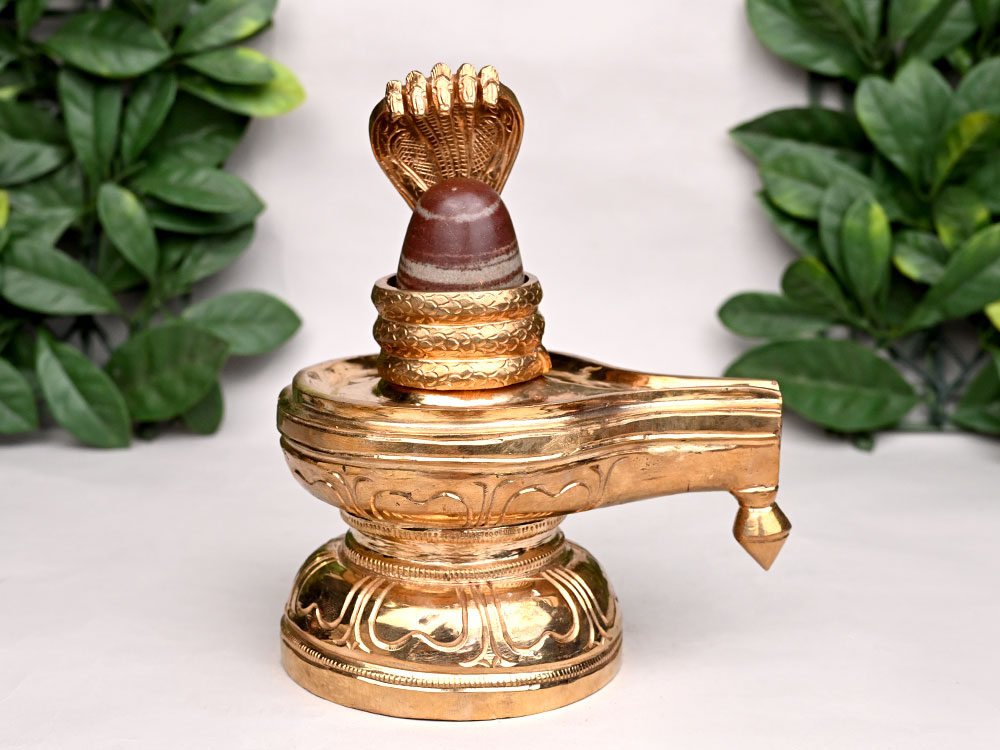 Bronze Jaldhari Yoni With Narmada Lingam