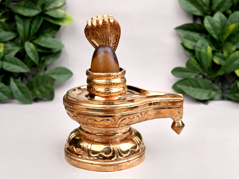 Bronze Jaldhari Yoni With Narmada Lingam