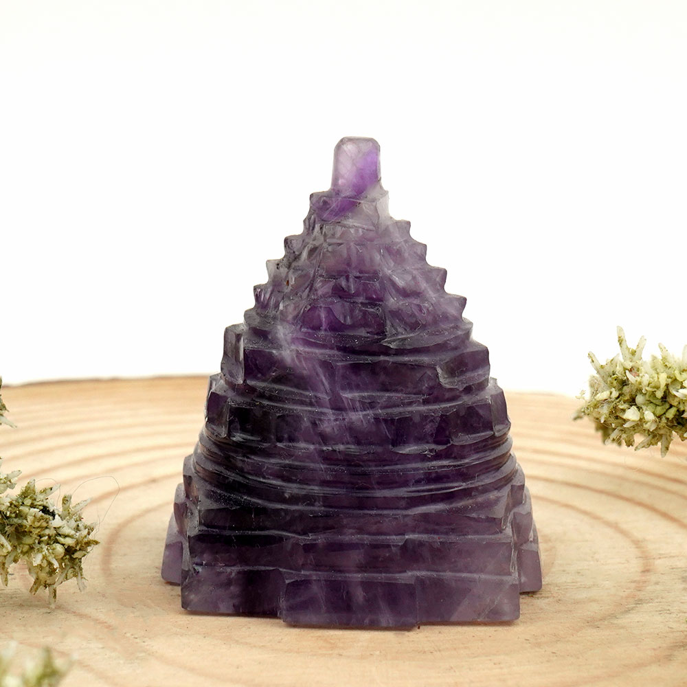 Amethyst Shree Yantra - 61 gms