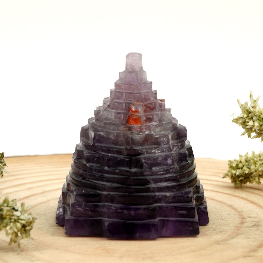 Amethyst Shree Yantra - 58 gms