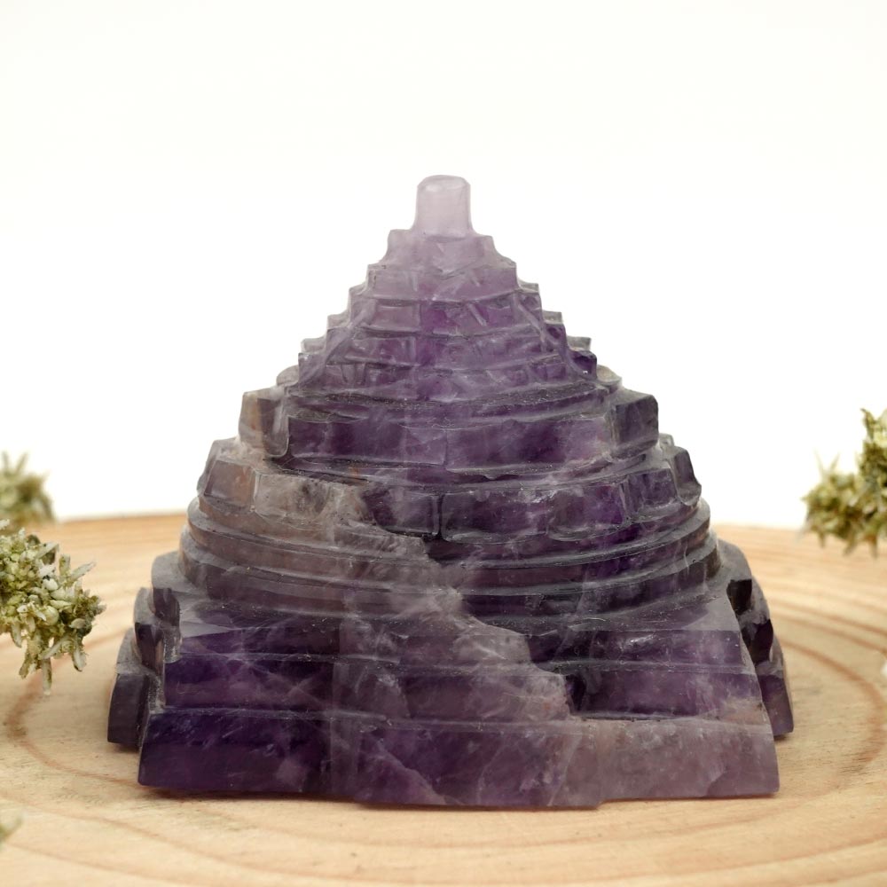 Amethyst Shree Yantra - 133 gms