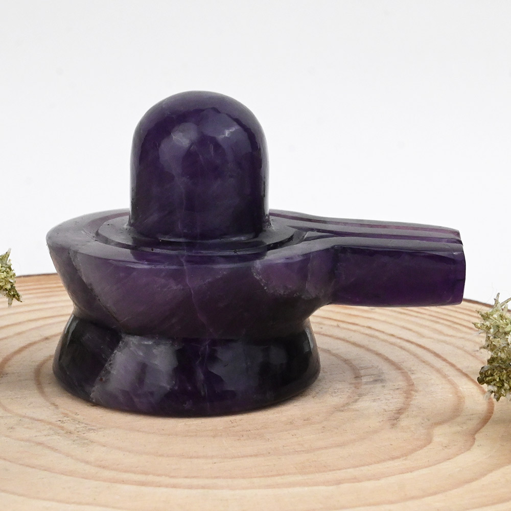 Amethyst Shivaling - 145 gms