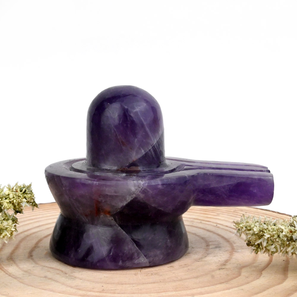 Amethyst Shivaling - 202 gms