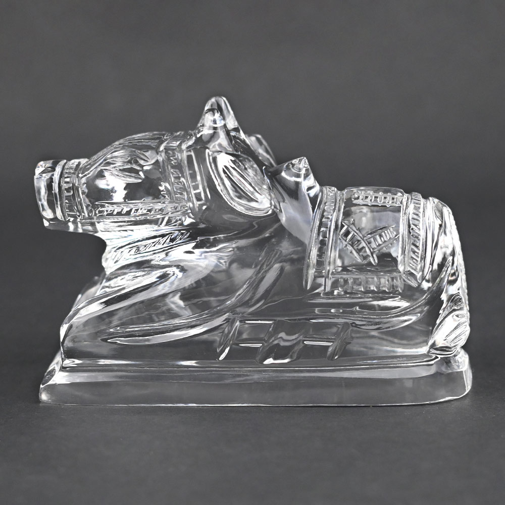 Crystal Sphatik Nandi - 269 gms