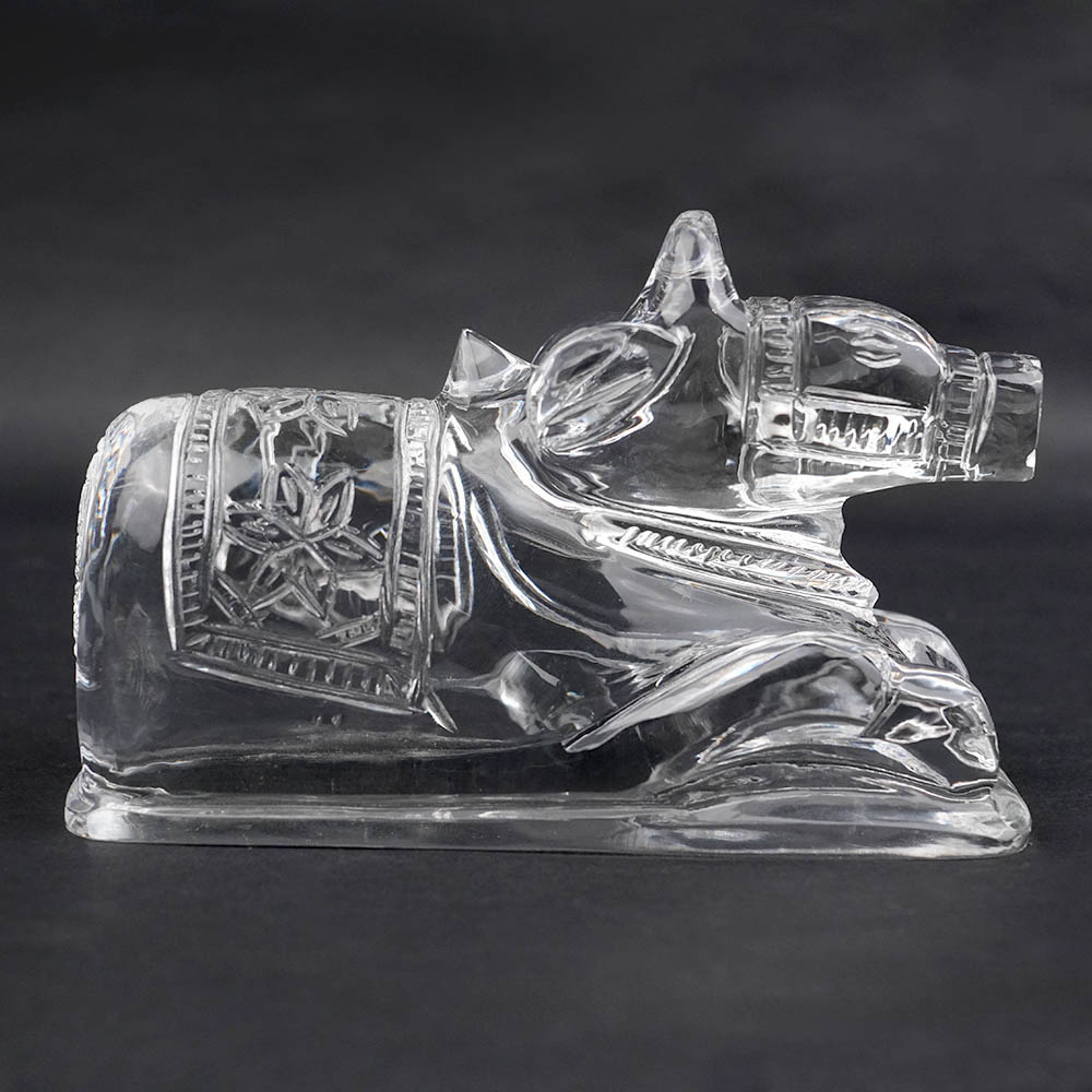 Crystal Sphatik Nandi - 880 gms