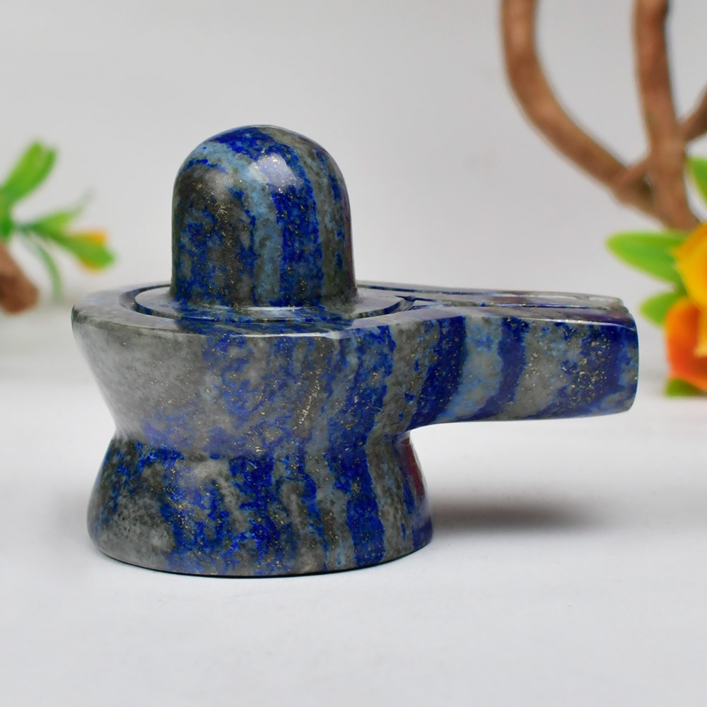 Lapis Lazuli Shivlingam - 202.92 gms