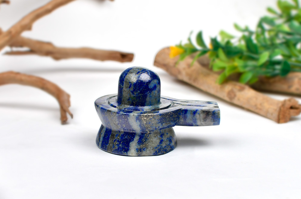 LS141-1-Lapis Lazuli Shivlingam - 159.32 gms