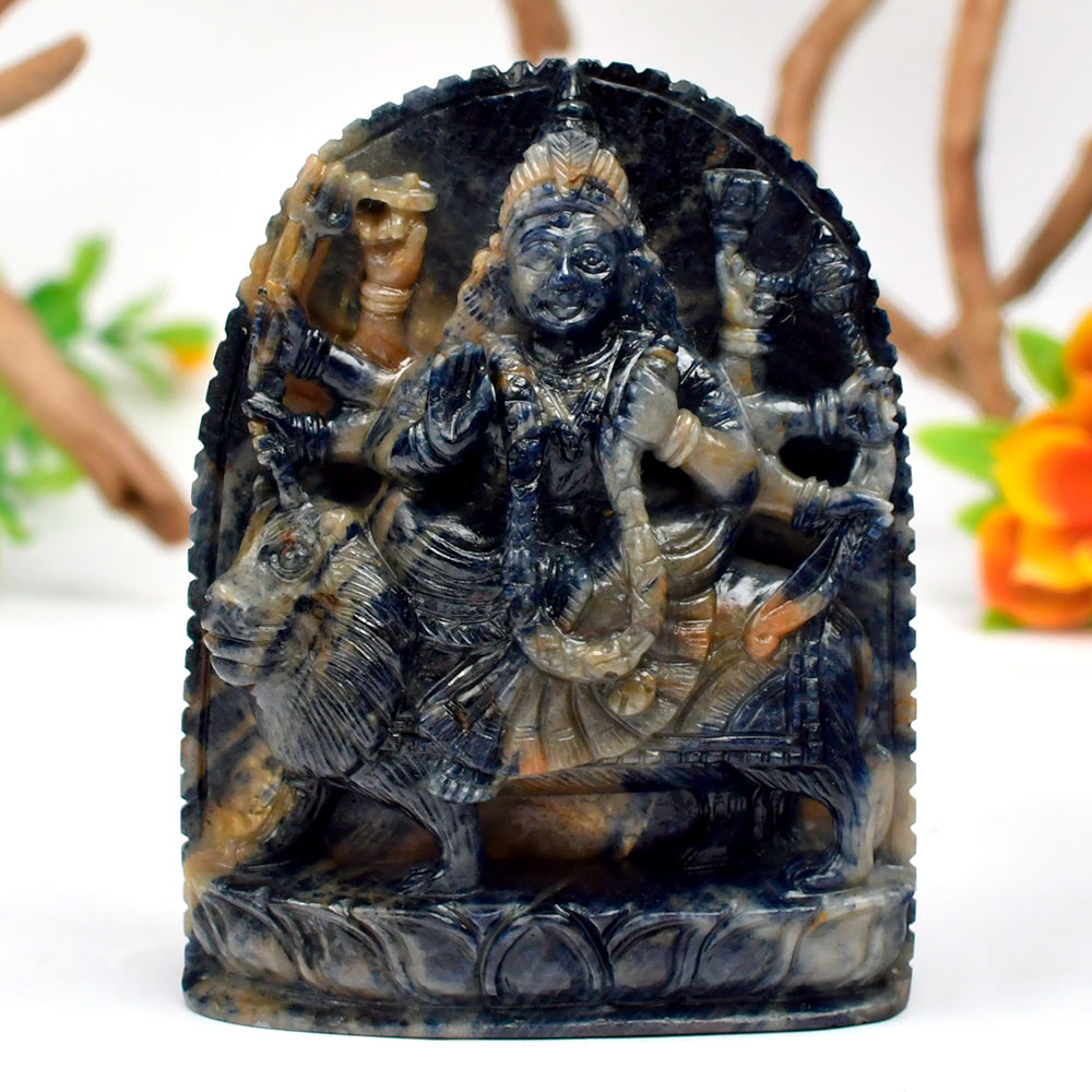 Durga Devi Blue Sapphire Idol - 958.55 carats