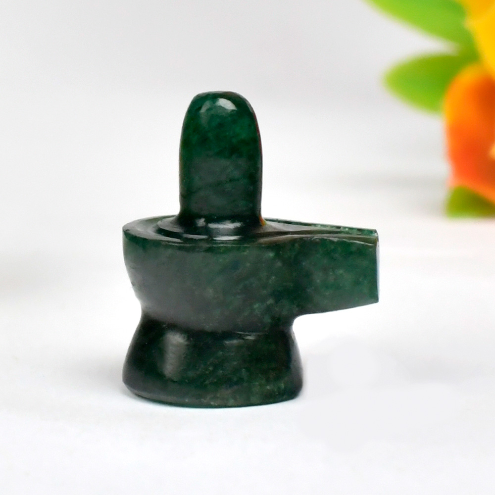 Green Jade Shivling - 9.31 gms