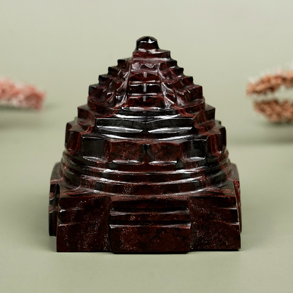 Red Tiger Eye Shree Yantra - 271 gms