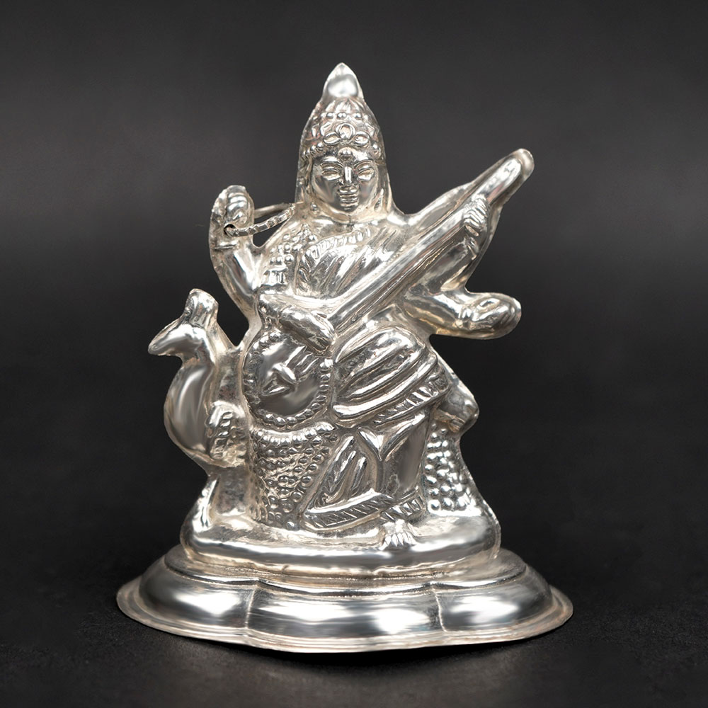 Saraswati 925 Sterling Silver Idol