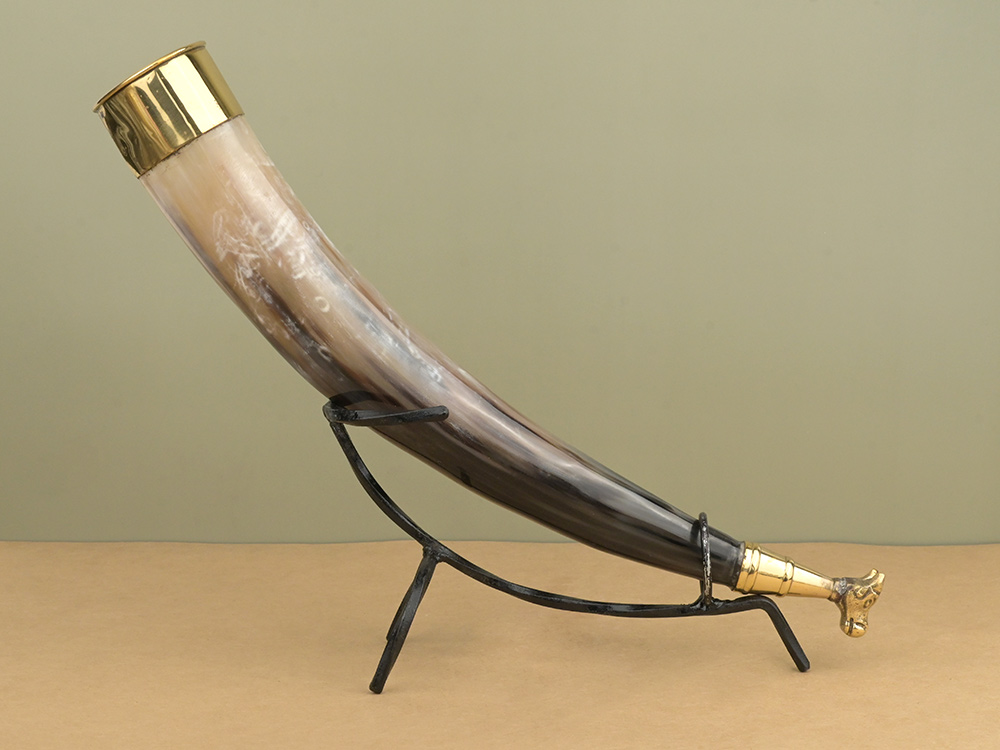 Natural Bull Horn Gaumukhi Shringi for Abhishek - 265 gms