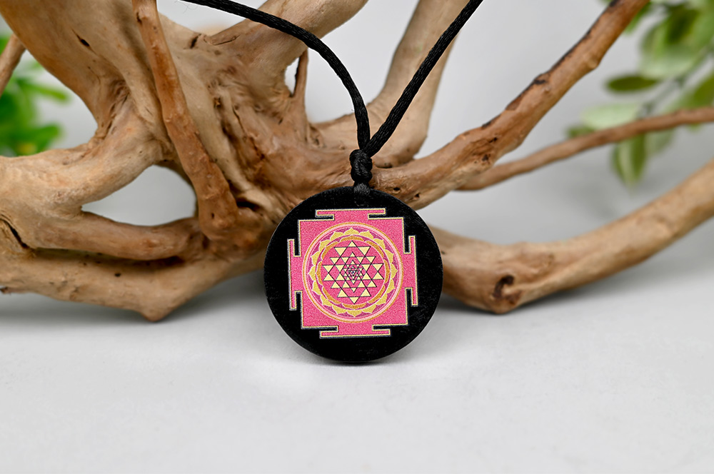 Shree Yantra locket on Rosewood
