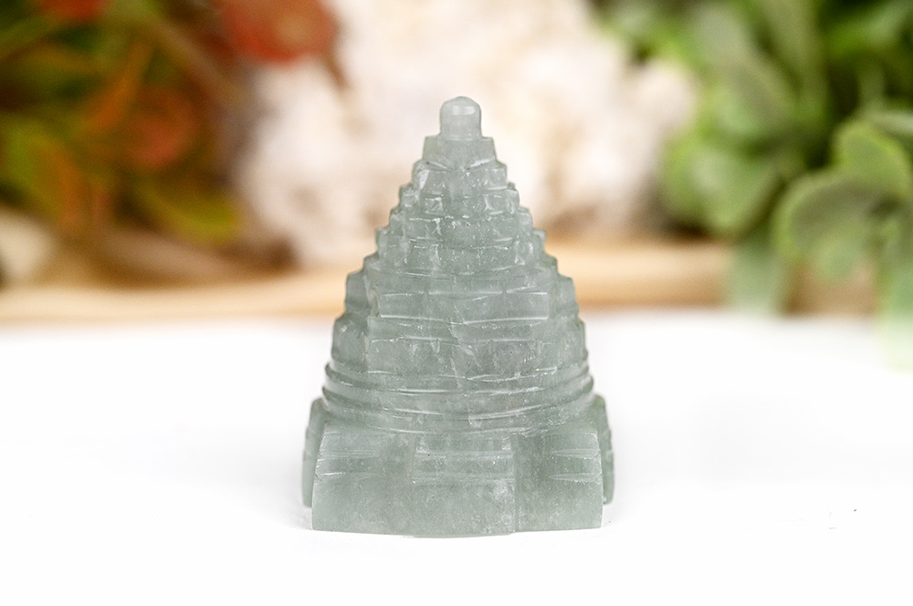 Light Green Jade Shree Yantra 78.45 gms