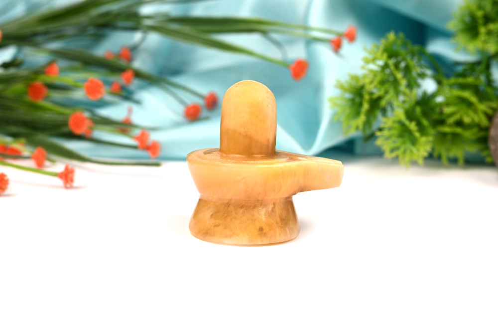 Shivlinga in Yellow Jade