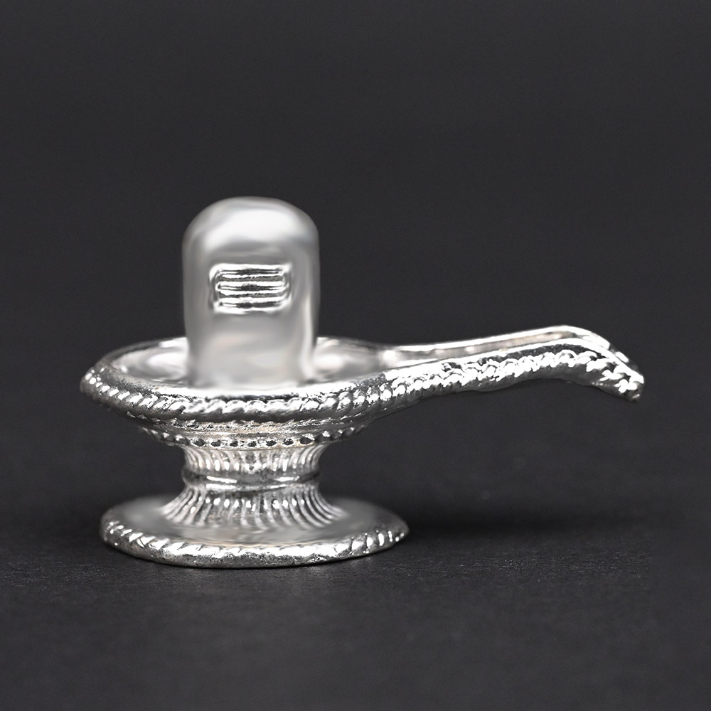 Shivling in pure silver Design