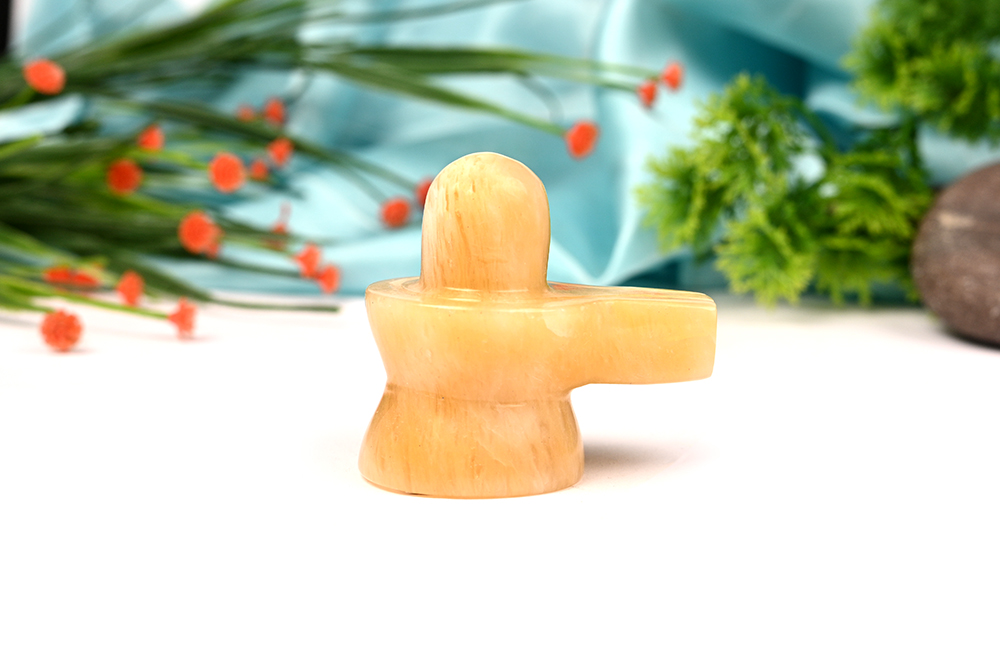 Shivlinga in Yellow Jade