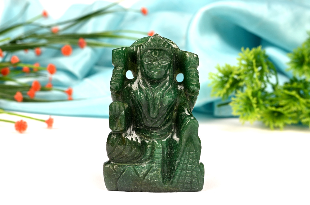 Green Jade Laxmi Idol - 126 gms