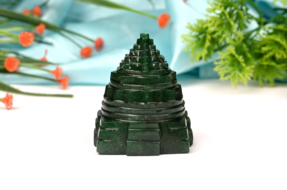 Green Jade Shree Yantra - 109 gms