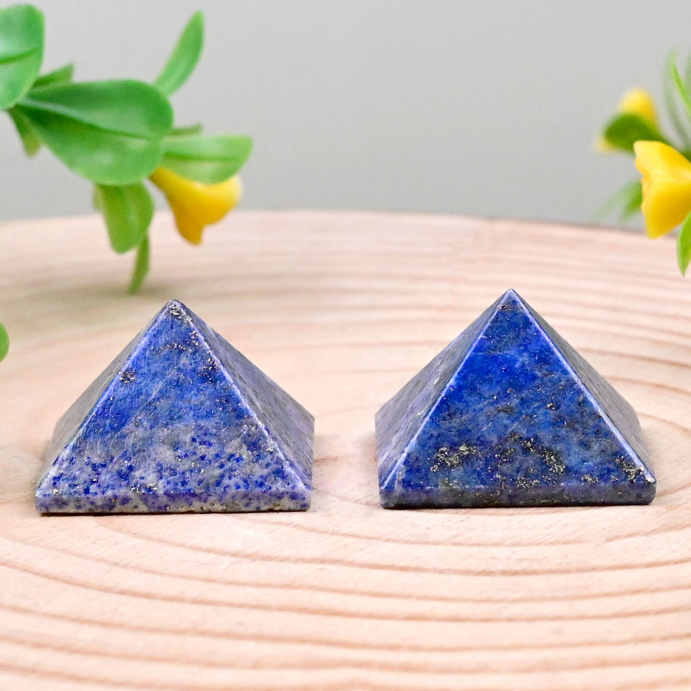 Lapis Lazuli Pyramid Set of 2