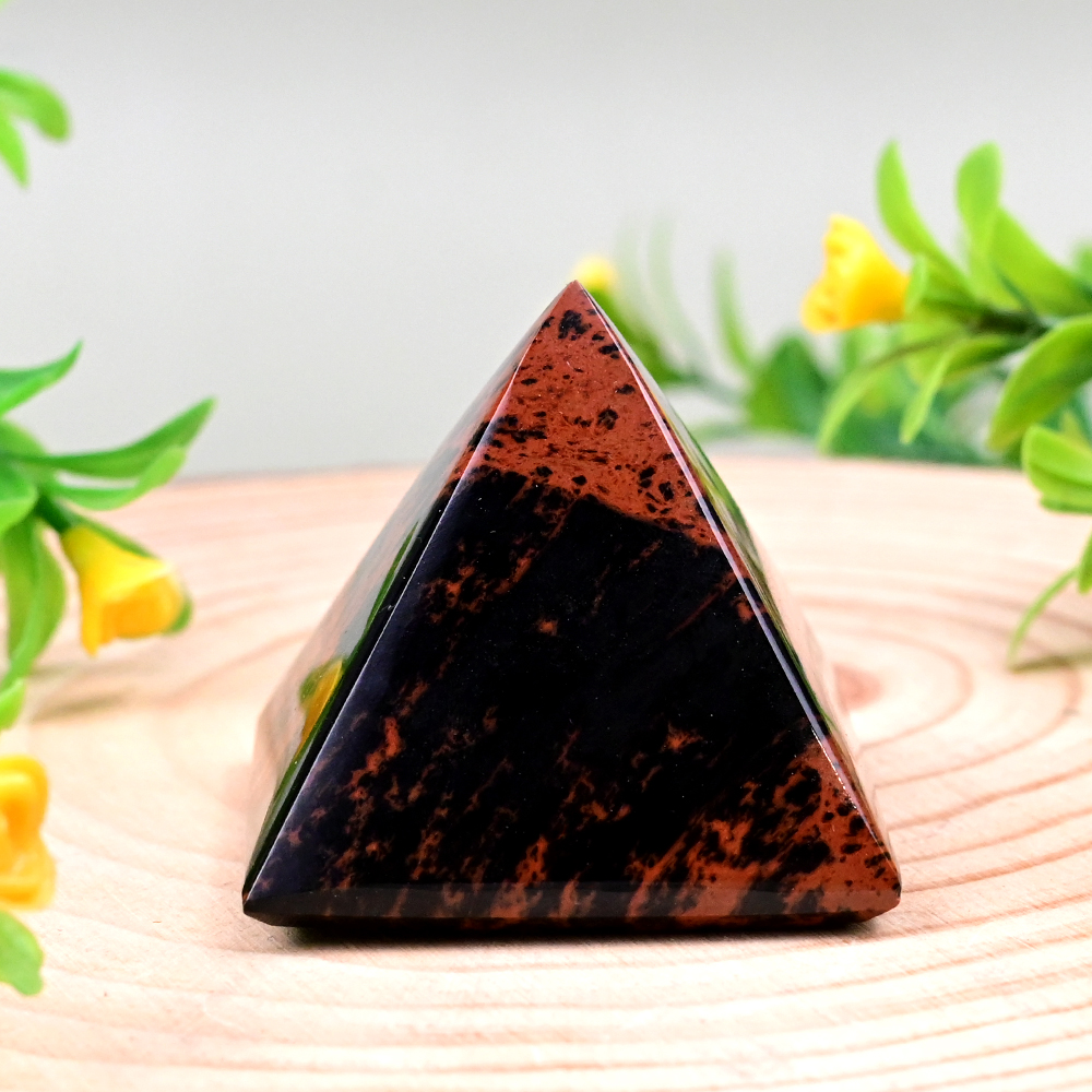 Natural Mahagony Pyramid - 80 gms