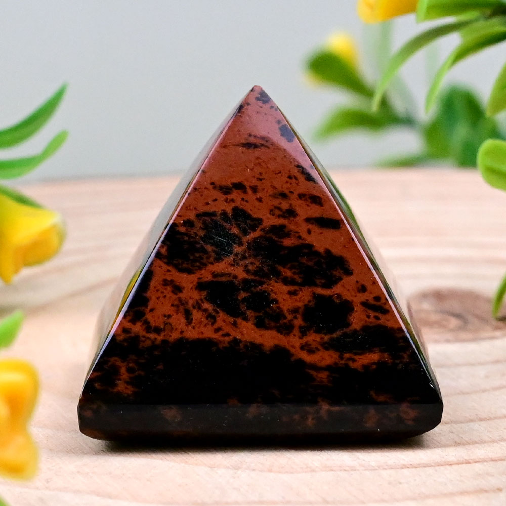 Natural Mahagony Pyramid - 40 gms