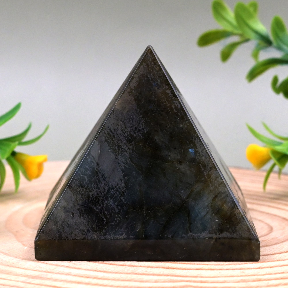 Labradorite Pyramid Support & Stability - 220 gms