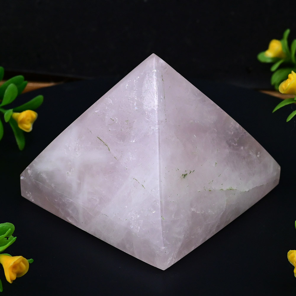Rose Quartz Pyramid - 420 gms