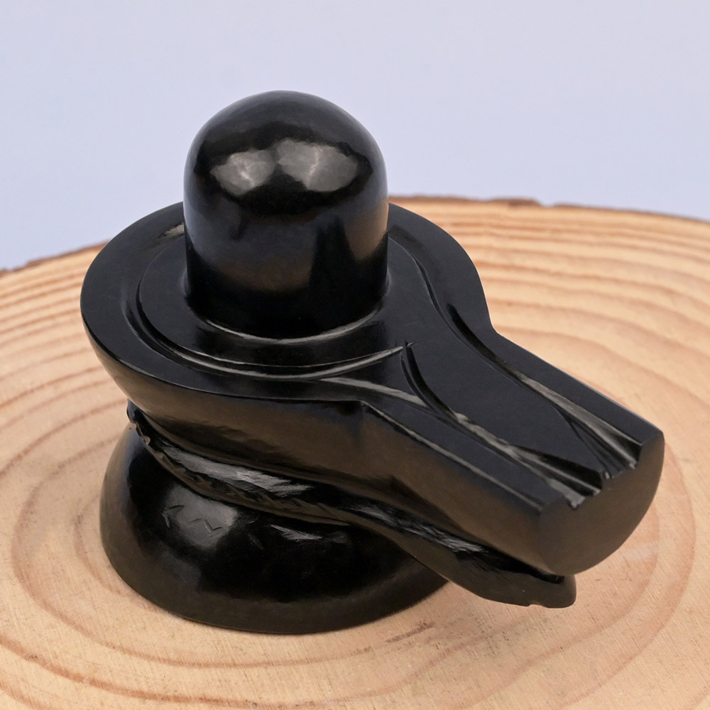 Black Jade Shivling 214 gms