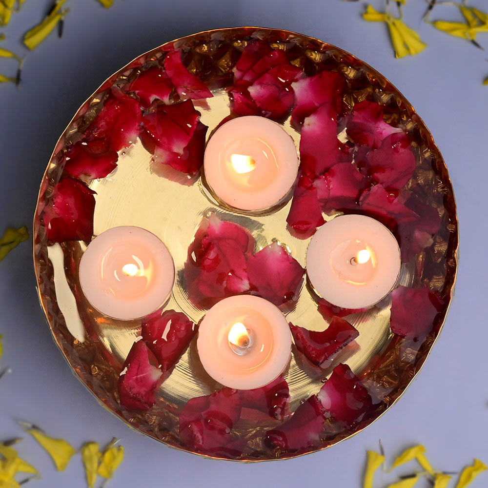 Diamond Embossed Urli Bowl