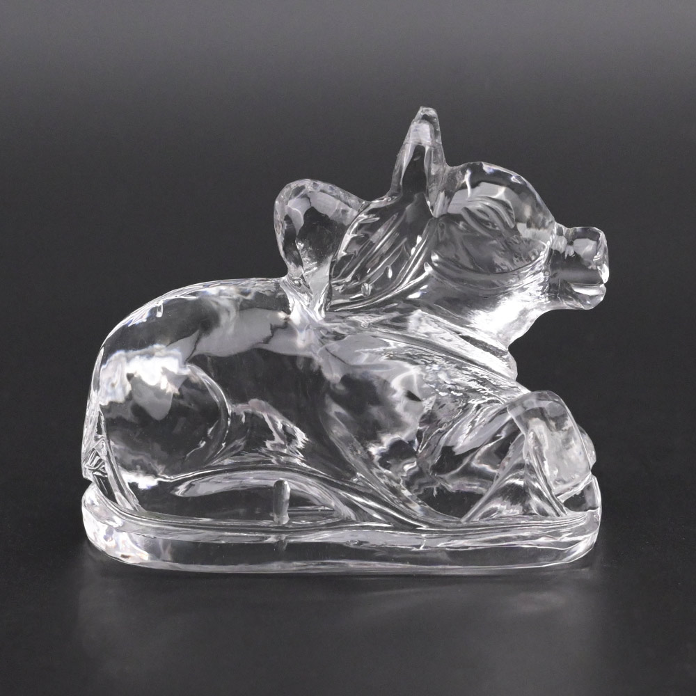Sphatik Crystal Nandi - 202 gms