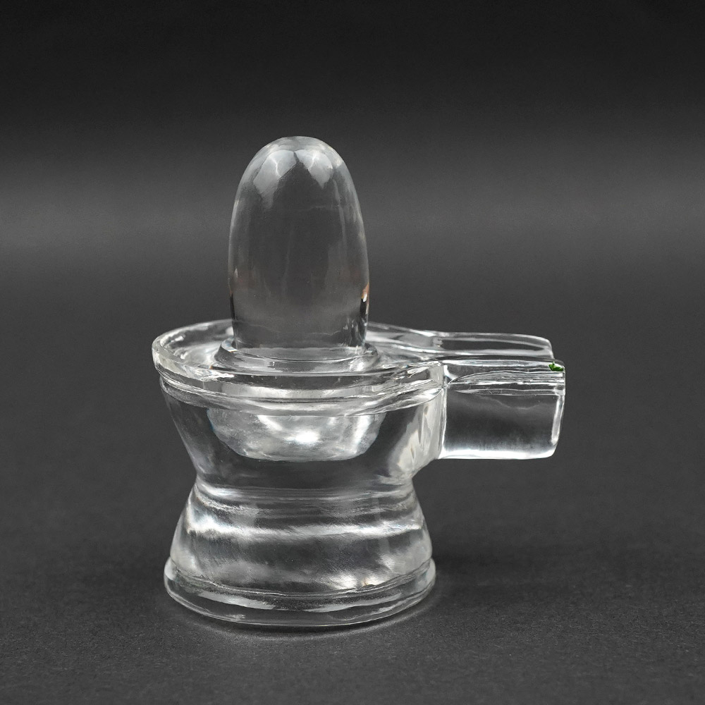 Sphatik Lingam With Sphatik Yoni Base - 88 gms